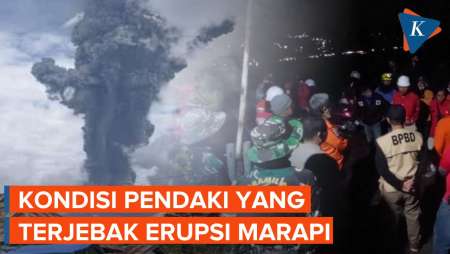 Puluhan Pendaki Terjebak Saat Gunung Marapi Erupsi