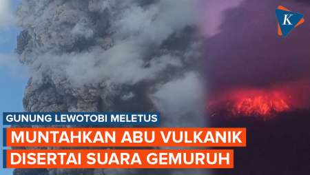 Gunung Lewotobi Hari Ini Muntahkan Abu Vulkanik Disertai Gemuruh