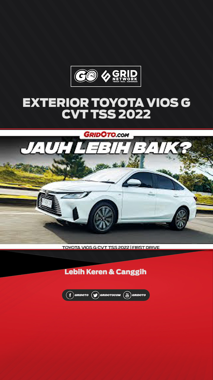 Exterior Toyota Vios G CVT TSS 2022 Lebih Keren & Canggih