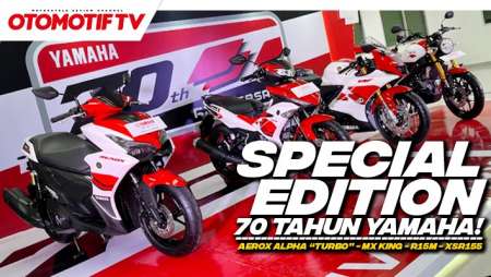 KEREN PARAH! AEROX TURBO, MX-KING, R15M, XSR155 LIVERY  70 TAHUN YAMAHA l Otomotif TV