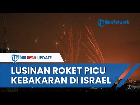 Hizbullah Gempur Zionis Pakai Lusinan Roket, Lukai 2 Orang dan Picu Kebakaran Hebat di Israel