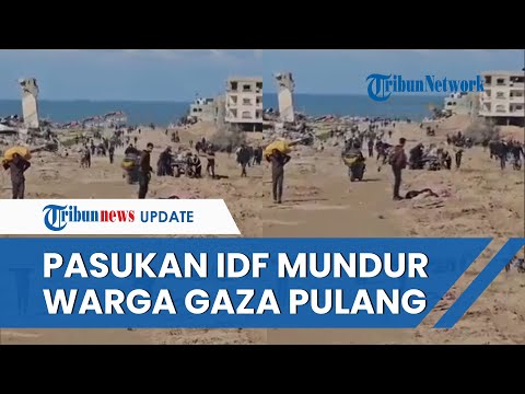Warga Gaza Berbondong-bondong Kembali Ke Rumah, Seusai Pasukan Israel Mundur Dari Sejumlah Wilayah