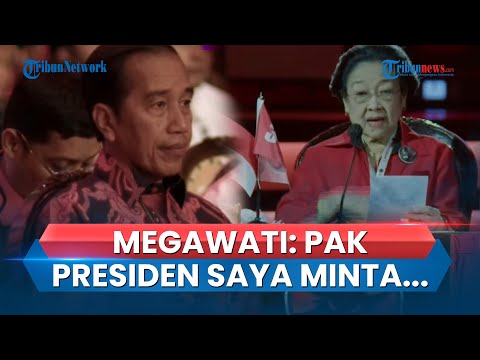 Megawati Blak-blakan Minta ke Jokowi saat Pidato di Rakernas IV PDIP: Pak Presiden, Saya Minta…