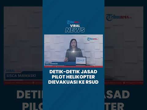 Detik-detik Jenazah Pilot Glen Dievakuasi ke RSUD Mimika Pakai Helikopter TNI, Langsung Divisum