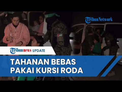 FULL DETIK-DETIK Brigade Al-Qassam Bebaskan Tahanan Gelobang Keempat, Ada yang Pakai Kursi Roda