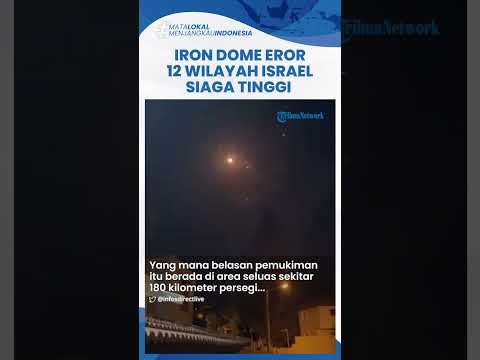 Israel Siaga 1! Iron Dome Jebol Berkali-kali hingga Alarm Bahaya di 12 Wilayah Menggema Tanpa Henti