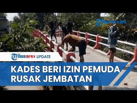Viral Aksi Pemuda Rusak Jembatan Demi Truk 'Sound' Takbiran Bisa Lewat, Kades Ikut Diamankan