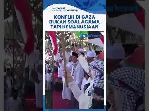Ribuan Warga Bangkalan Hadiri Aksi Akbar Kemanusiaan Bela Palestina, Kompak Putihkan Alun-alun Kota