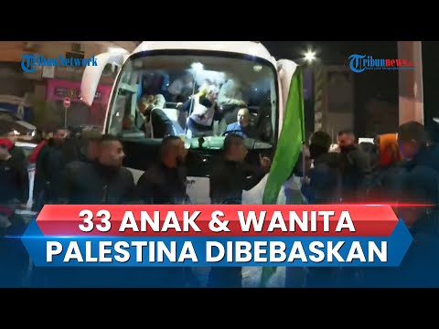 Hari Ke-4 Gencatan Senjata: 33 Anak & Wanita Palestina Dibebaskan Sebagai Imbalan 11 Tawanan Hamas
