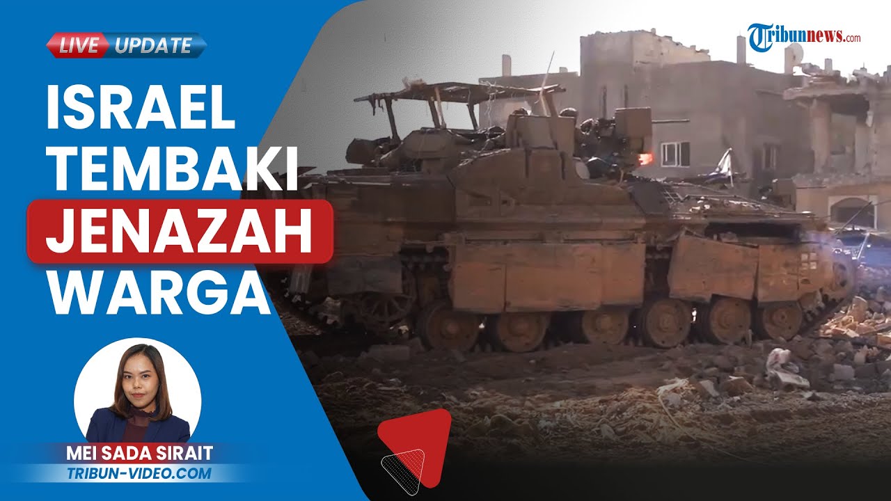 Video Tank Israel Tega Tembaki Jenazah Warga Palestina di Khan Younis