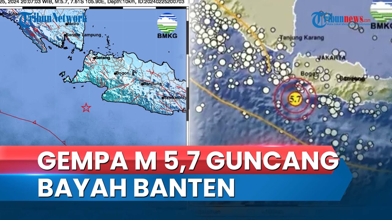 Video Gempa Magnitudo 5 7 Guncang Bayah Banten Terasa Sampai Jakarta