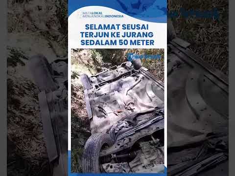 Penumpang Honda Mobilio Selamat Seusai Terjun Bebas ke Jurang Sedalam 50 Meter di Cepogo Boyolali