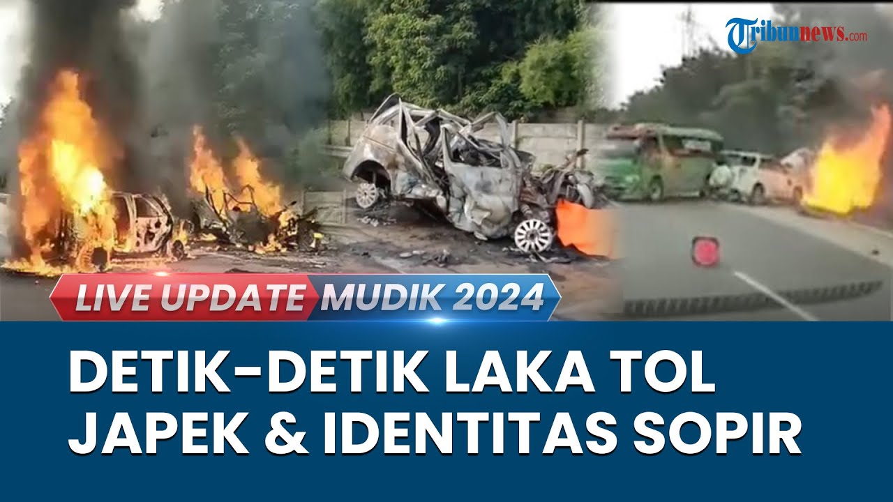 UPDATE ARUS MUDIK 2024: Rekaman Detik-detik Laka Tol Cikampek Km 58 ...