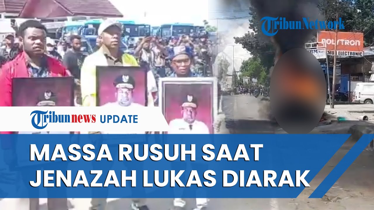 Rusuh Saat Jenazah Lukas Enembe Diarak Ke Stakin Sentani Massa Lempari