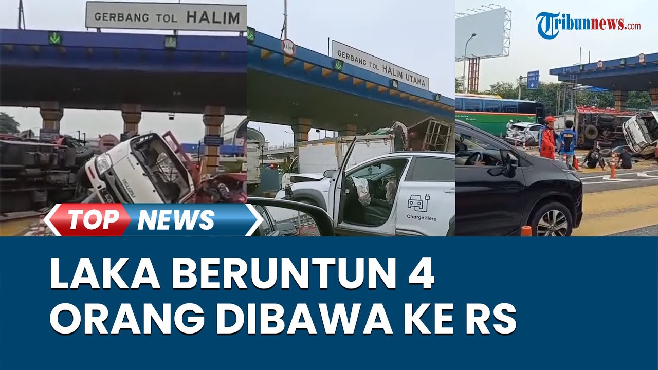 Kronologi 5 Mobil Laka Beruntun Di Gerbang Tol Halim Utama, Truk ...