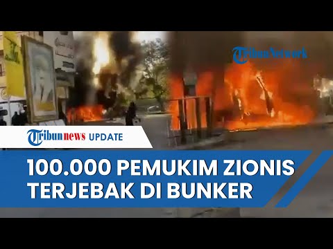 Israel Mencekam! 100.000 Pemukim Zionis Berbondong-bondong Sembunyi Di Bunker, Diserang Hizbullah