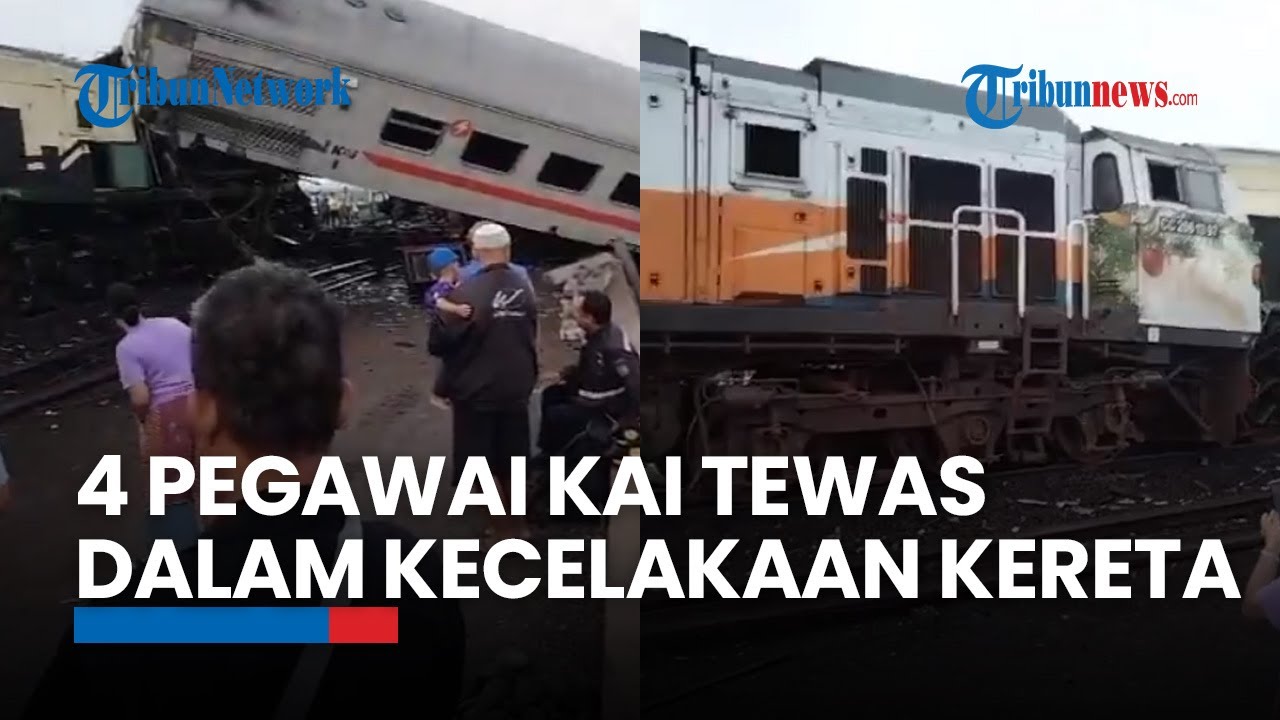 Video: 4 Pegawai KAI Tewas Dalam Kecelakaan Kereta Di Bandung ...