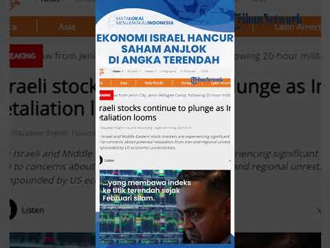 Pertama Kali! Ekonomi Israel Hancur, Saham Anjlok di Angka Terendah Gegara Ancaman Serangan Iran