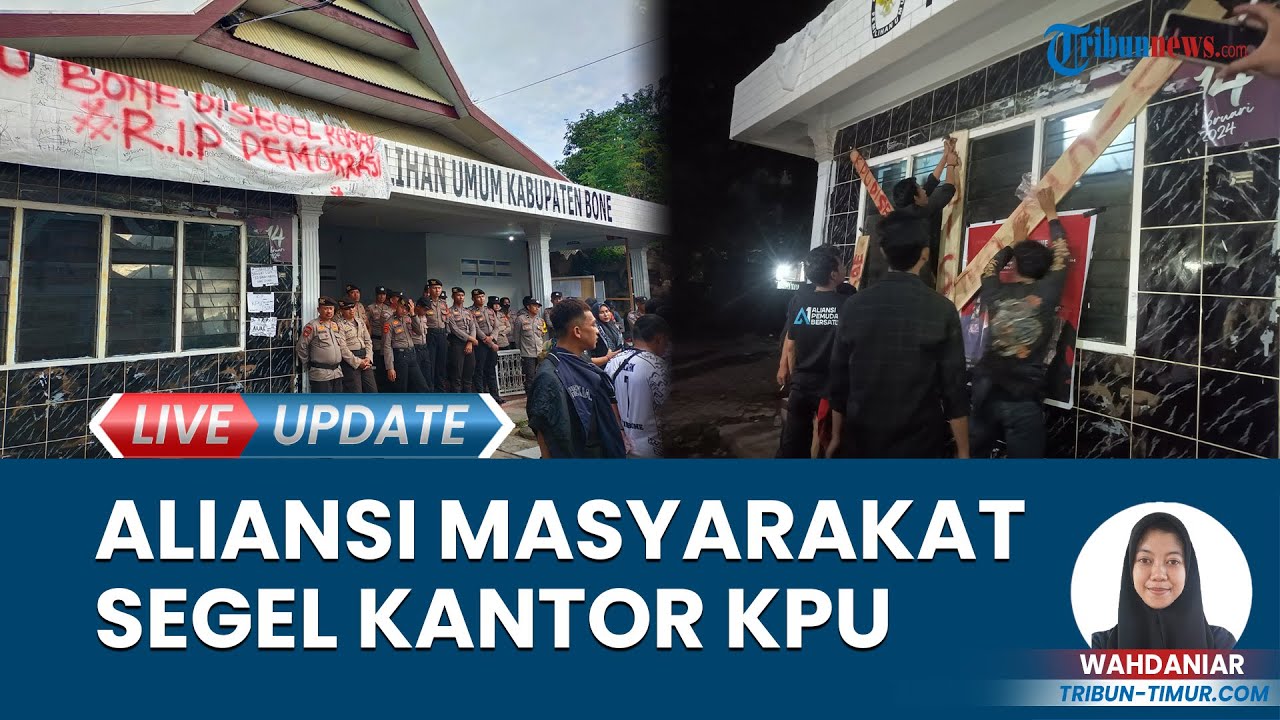 Video Tuntut Yusran Tajuddin Segera Dipecat Kantor Kpu Bone Disegel