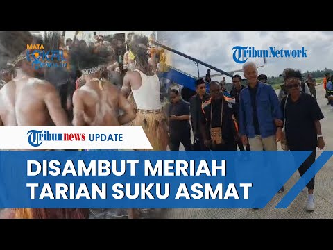 Ganjar Pranowo Kampanye PERDANA ke Papua, Disambut Meriah Ratusan Warga & Tarian Khas Suku Asmat