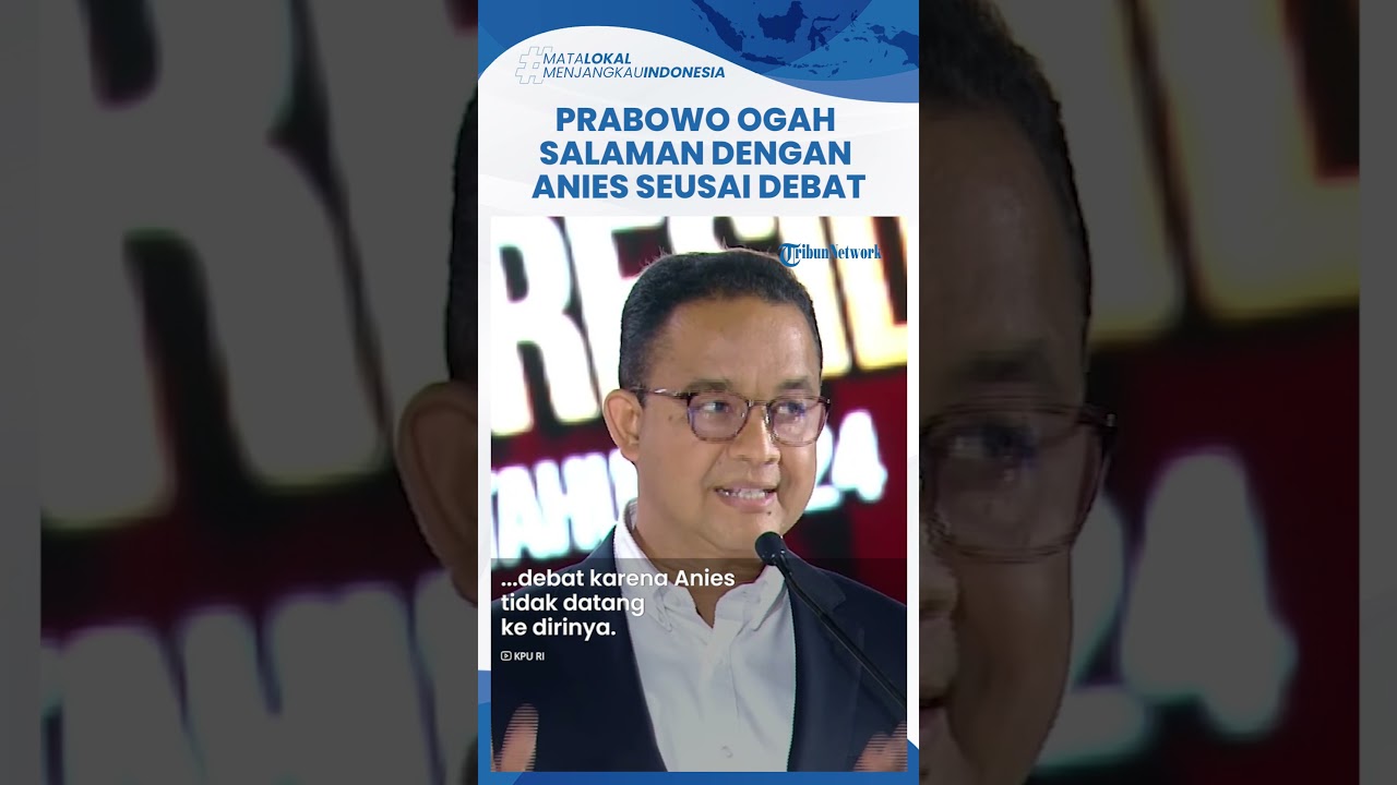 Video: Prabowo Buka Suara Soal Tak Salaman Dengan Anies Seusai Debat ...