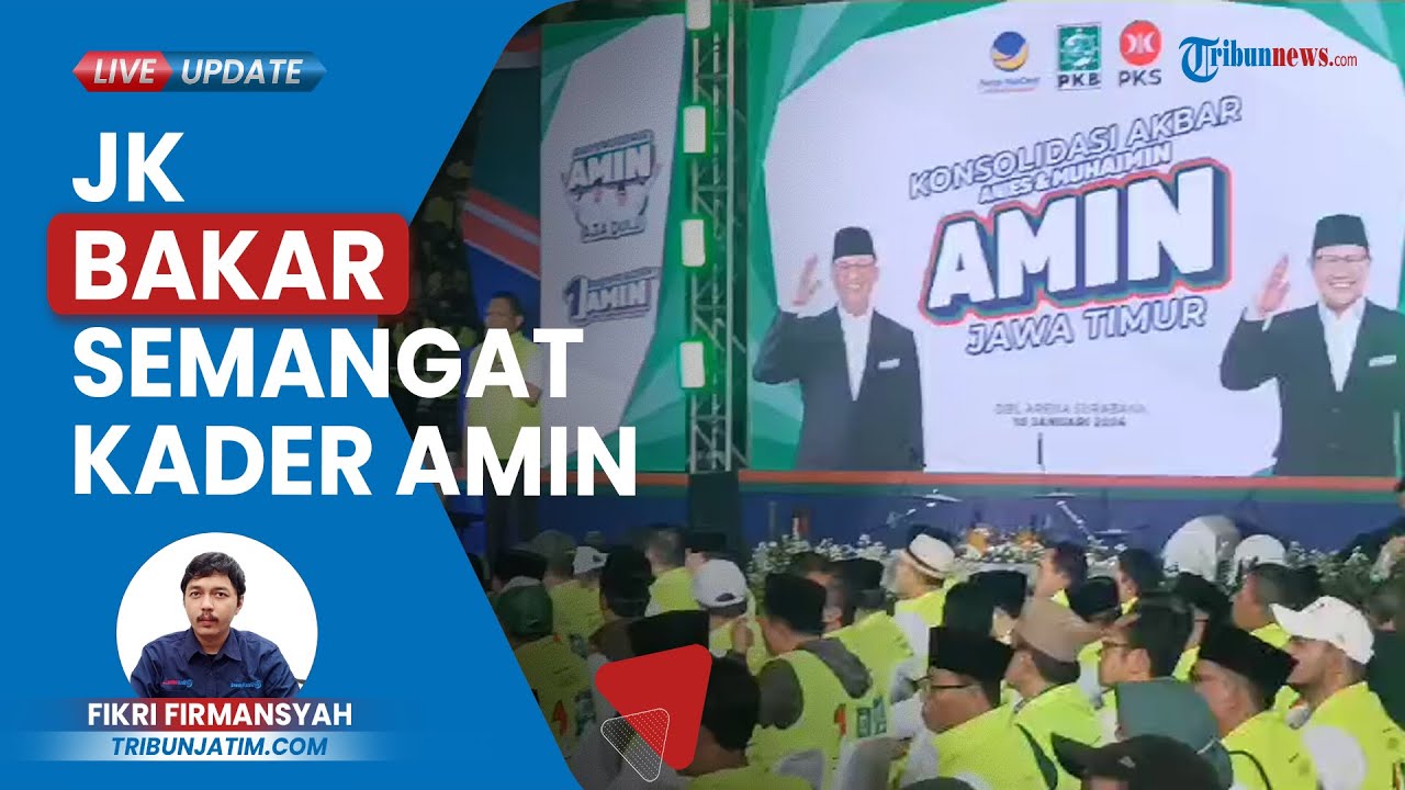 Video: Jusuf Kalla Hadiri 'Konsolidasi Akbar AMIN Jatim' Di Surabaya ...