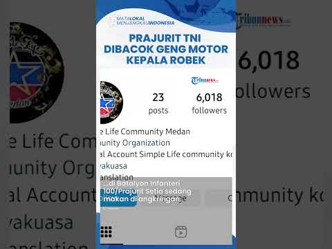 Viral Video Anggota TNI Dikeroyok Geng Motor saat Makan, Alami Luka Robek di Kepala dan Tangan