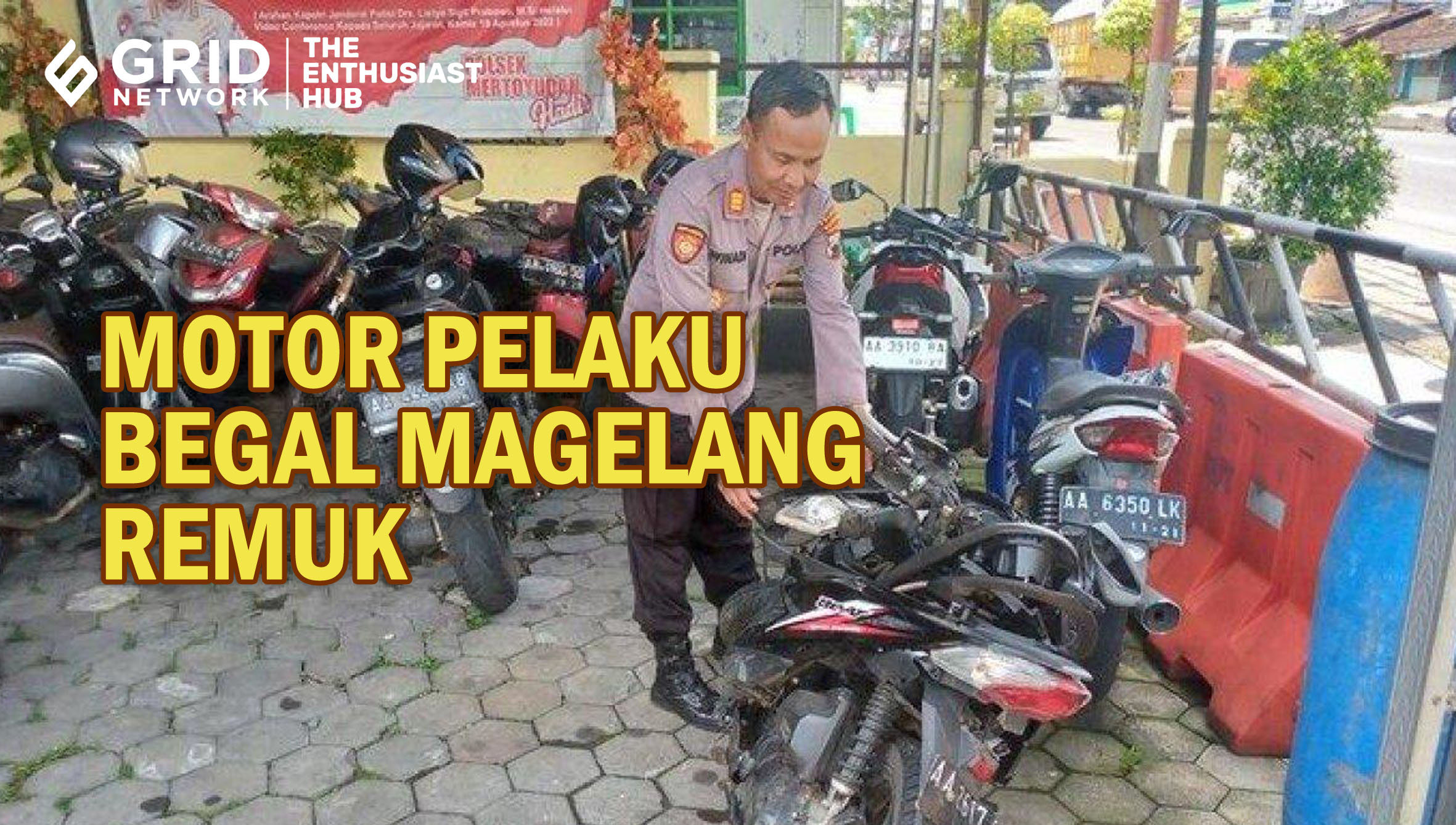 SEPERTI INI KONDISI DUA REMAJA PELAKU BEGAL DI MAGELANG USAI DITABRAK MOBIL
