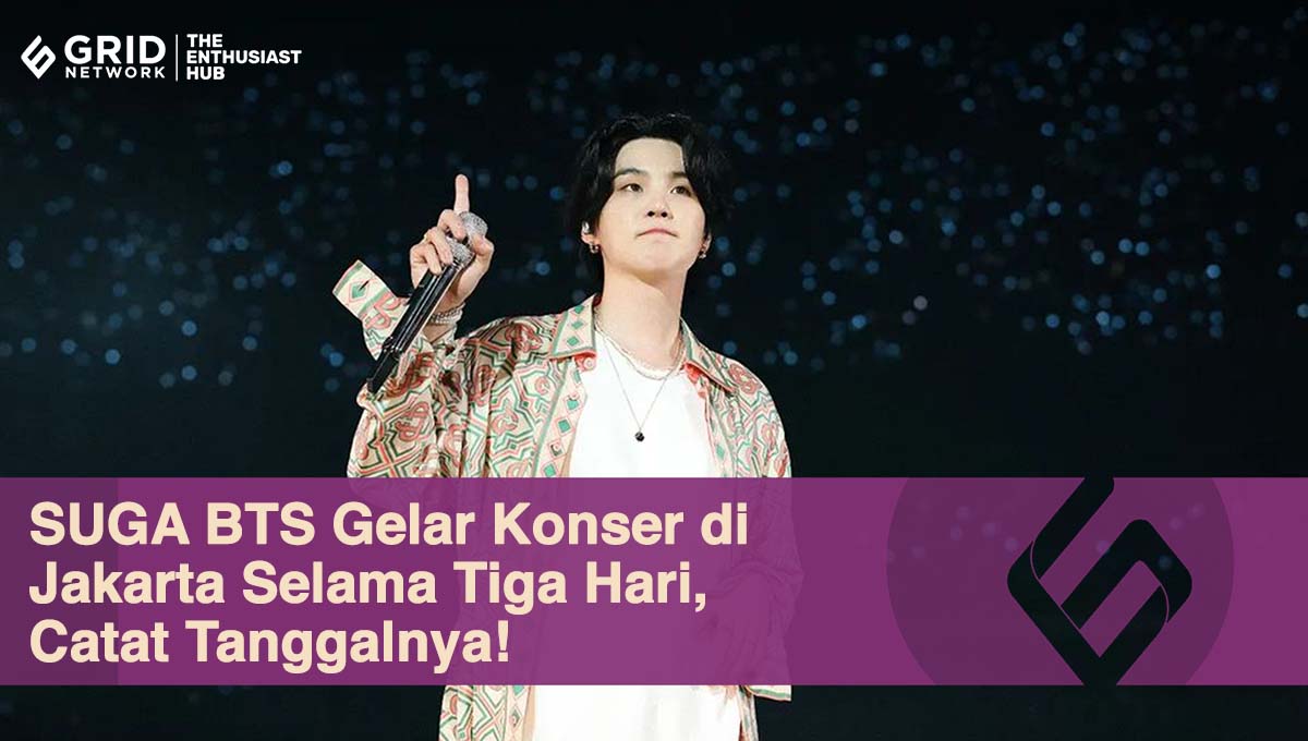 SUGA BTS Gelar Konser di Jakarta Selama Tiga Hari, Catat Tanggalnya!