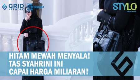 Hitam Mewah Menyala Tas Syahrini, Harganya Sukses Jadi Sorotan