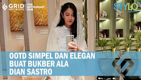 Dian Sastro Curi Perhatian Saat Tampil Santun Pakai Baju Kurung Saat Bukber