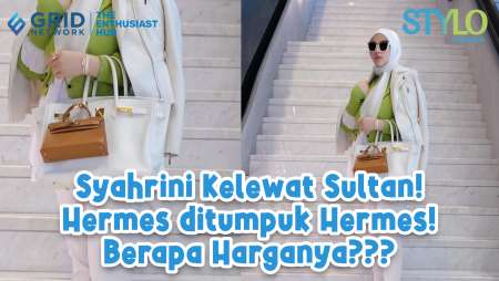 Dobel Hermes, Syahrini Pakai Dua Tas Hermes Sekaligus, Berapa Total Harganya