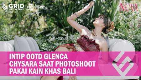 Cantik dan Anggunnya Terpancar, Intip OOTD Glenca Chysara Saat Kenakan OOTD Kain Bali