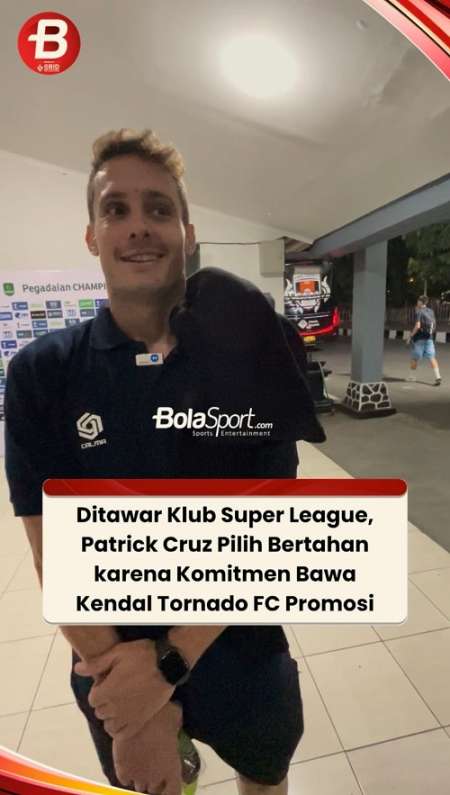 Digoda Klub Super League, Patrick Cruz Bertahan di Kendal Tornado demi Promosi