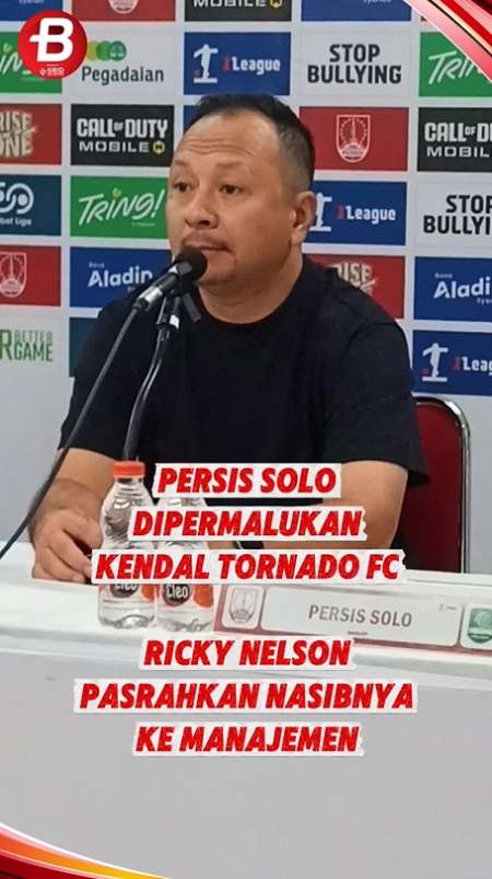 Persis Kalah di Kandang, Pelatih Ricky Nelson Pasrahkan Nasib ke Manajemen Klub