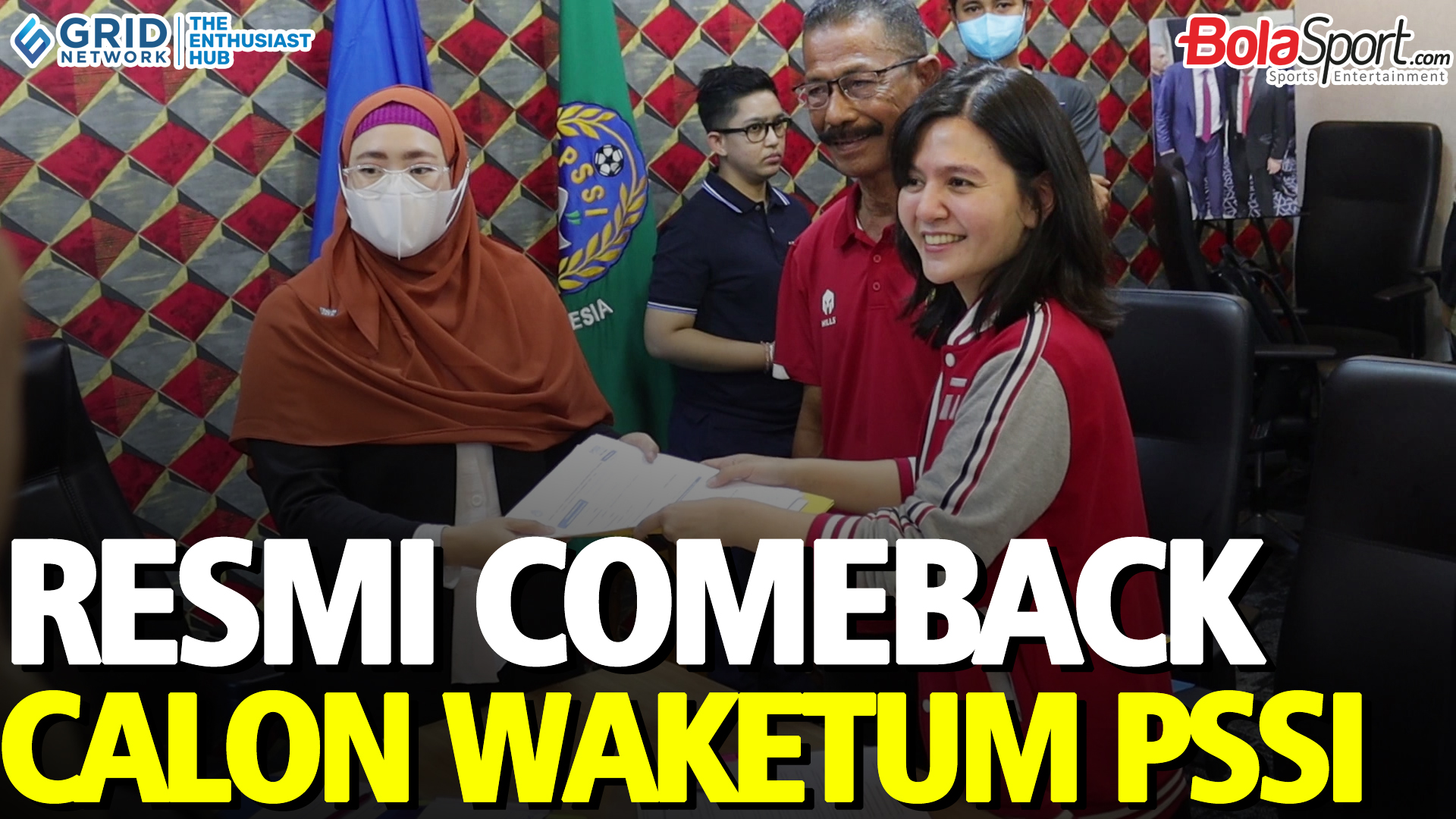 Detik-Detik Ratu Tisha Mendaftar Wakil Ketua Umum PSSI